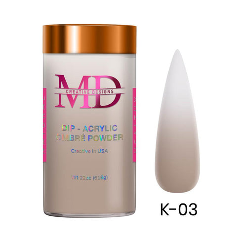 2-in-1 Dip & Acrylic Powder - EVERNUDE - K003 - 22oz
