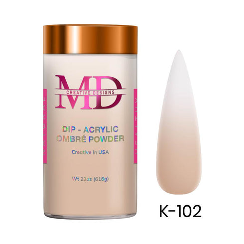 2-in-1 Dip & Acrylic Powder - LIGHT TAN - K102 - 22oz