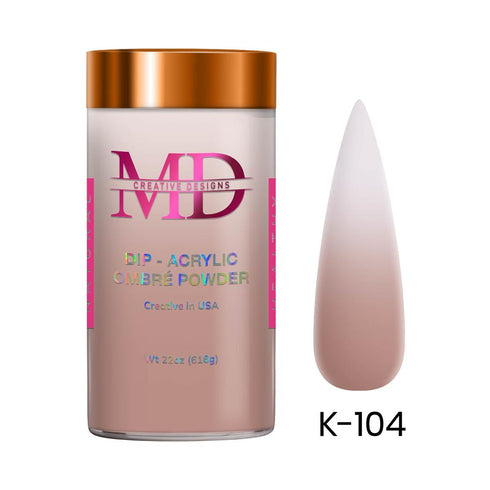 2-in-1 Dip & Acrylic Powder - ROSY BEIGE - K104 - 22oz