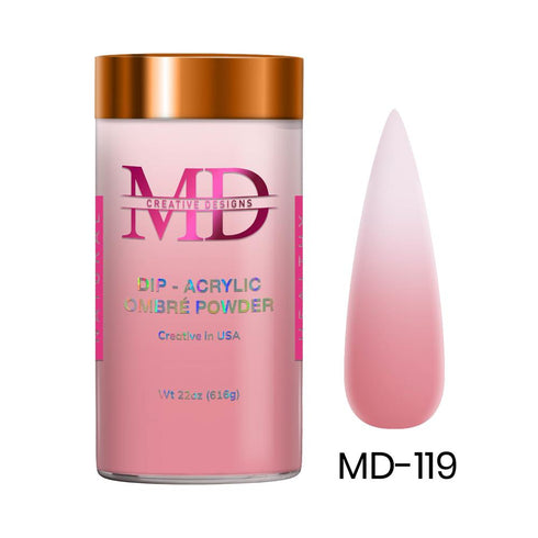 2-in-1 Dip & Acrylic Powder - TANNING PEACH - MD119 - 22oz