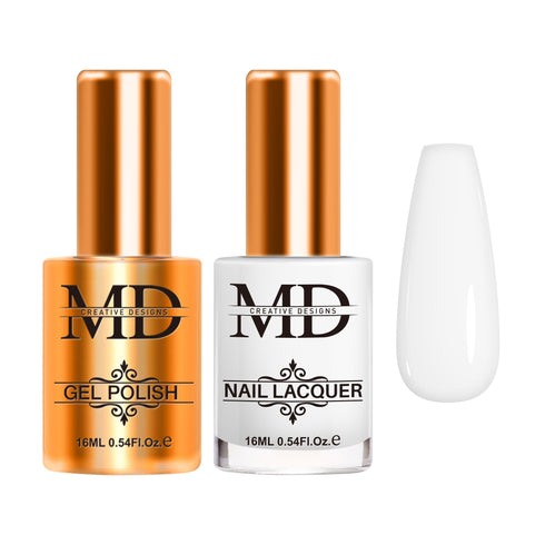 Gel + Lacquer Duo - SUPER WHITE - K001