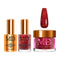4-in-1 Trio Set - Gel + Lacquer + Dip + Acrylic - CRYSTAL RED - K119