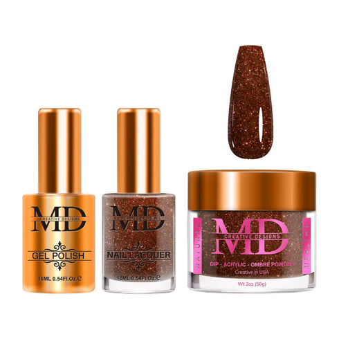 4-in-1 Trio Set - Gel + Lacquer + Dip + Acrylic - ESPRESSO SPARKLE - K120