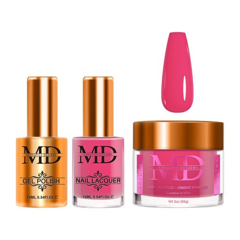 4-in-1 Trio Set - Gel + Lacquer + Dip + Acrylic - BARBIE PINK - K025