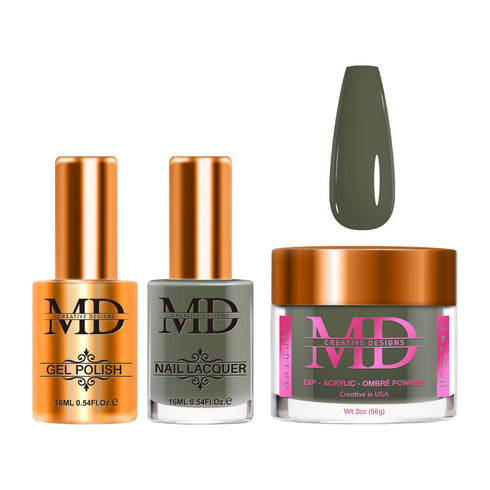 4-in-1 Trio Set - Gel + Lacquer + Dip + Acrylic - GREEN FOREST - K043