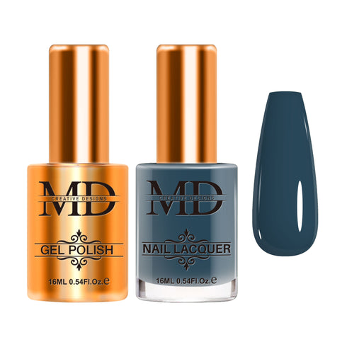 Gel + Lacquer Duo - NAVY TEAL - K075