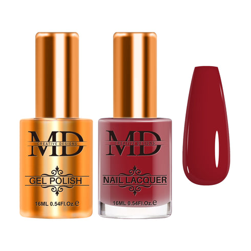 Gel + Lacquer Duo - CANDY APPLE RED - K097